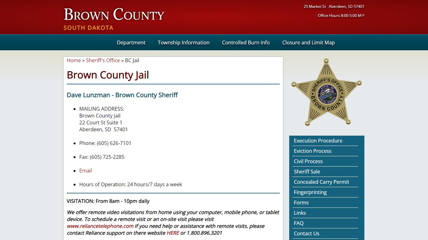 Brown County Jail | Brown County